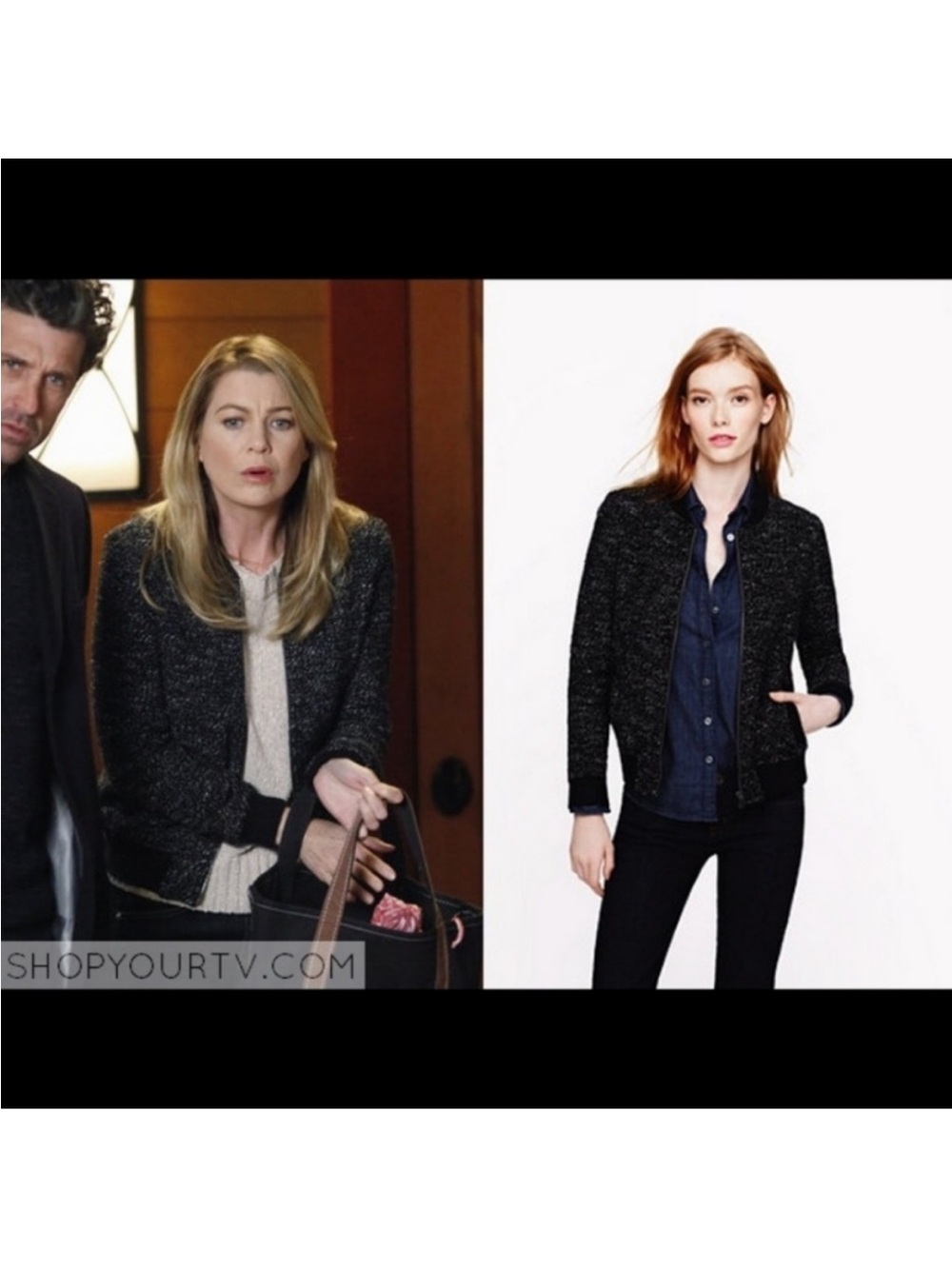 J. Crew Boucle Bomber Full Zip Jacket Size 2